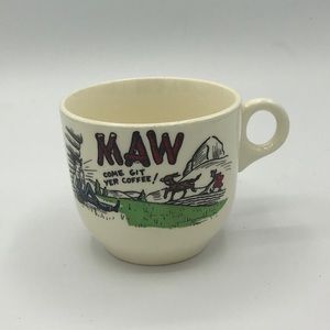 Vintage hillbilly Maw come git yer coffee mug